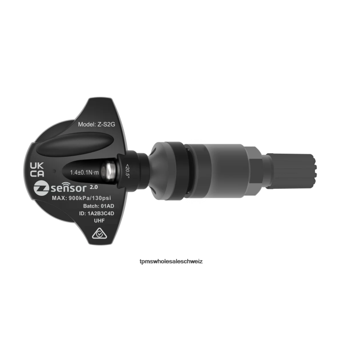 Holden OEM-Ersatz-TPMS-Sensor – OEM-Teilenummer 95712232, 13598773 Frequenz 433 MHz XVLH53 - TPMS Zürich Ventilschaft aus Metall – dunkelgrau