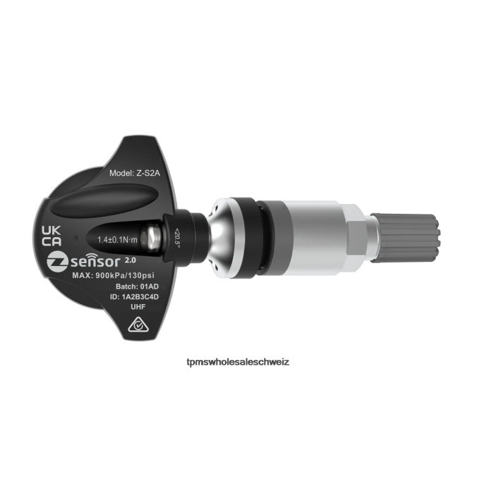 Infiniti OEM-Ersatz-TPMS-Sensor – OEM-Teilenummer 407005da0c, 407005da0b, Frequenz 433 MHz XVLH980 - TPMS Gerät Ventilschaft aus Metall – Silber